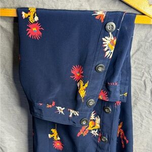 Madewell silk button down skirt.